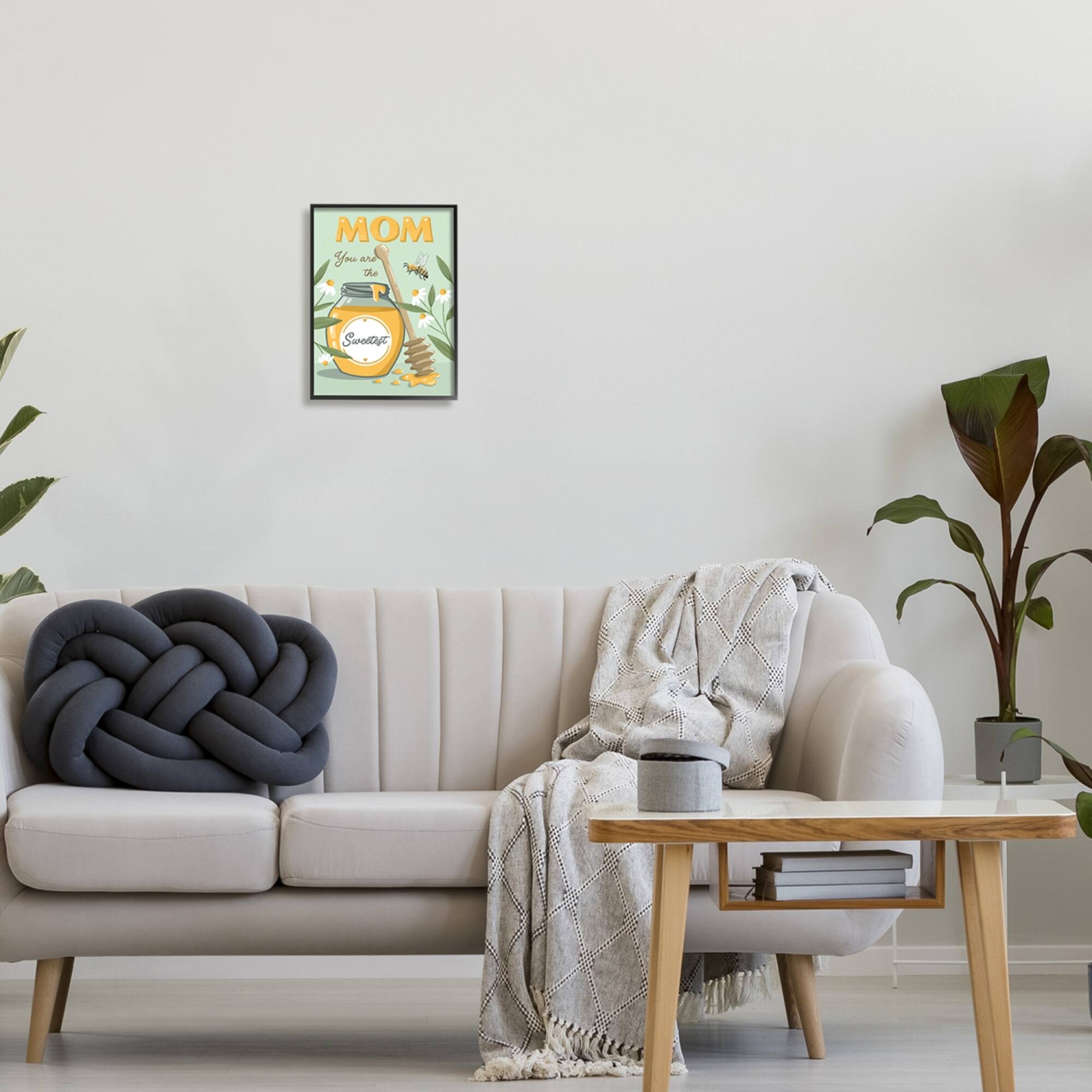 Stupell Industries Mom You Are The Sweetest Honey Jar Framed Giclee Art